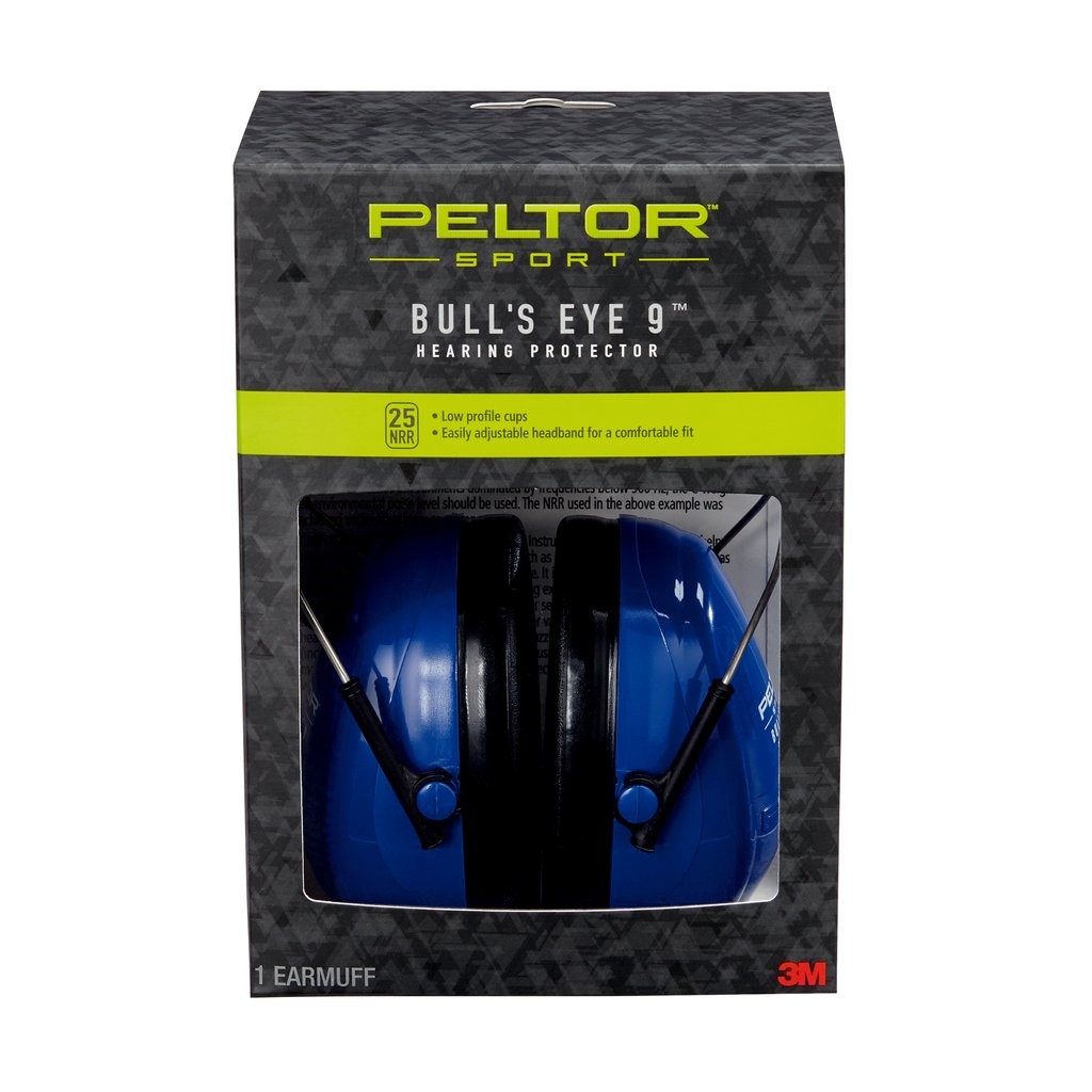 Peltor™ Sport Bull's Eye 9™ Earmuffs 97007-6C, Blue