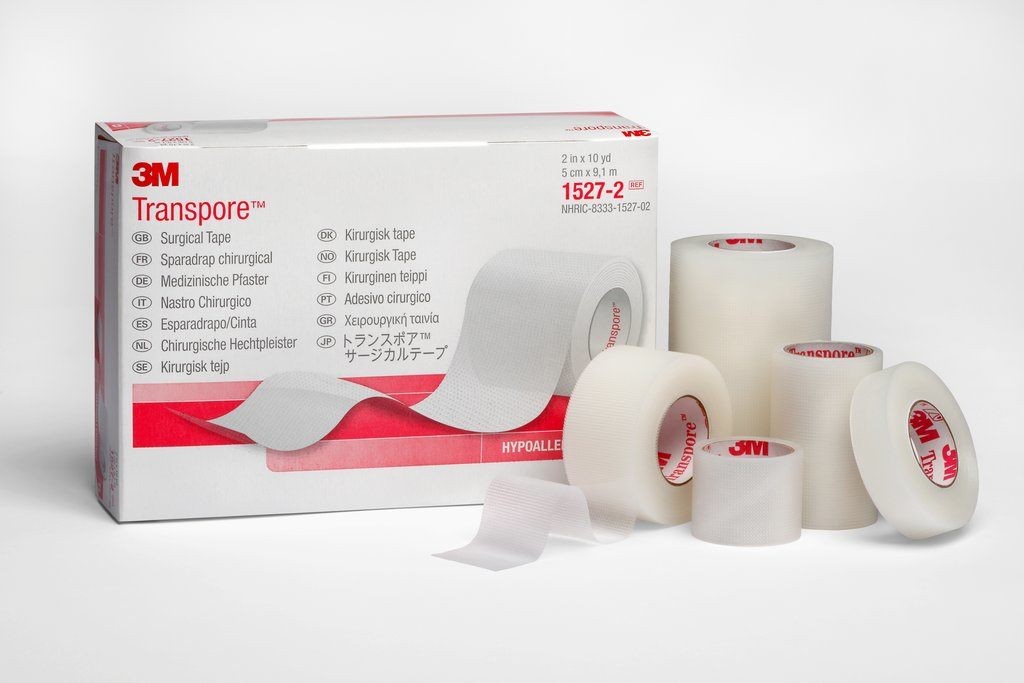 3M 1527-2, TransPore Surgical Tape, 2 x 10 Yards, 1 Item