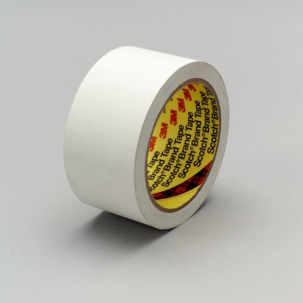 3M™ Low Tack Paper Tape 3051 White, 1/2 in x 36 yd 3.3 mil, 72 per