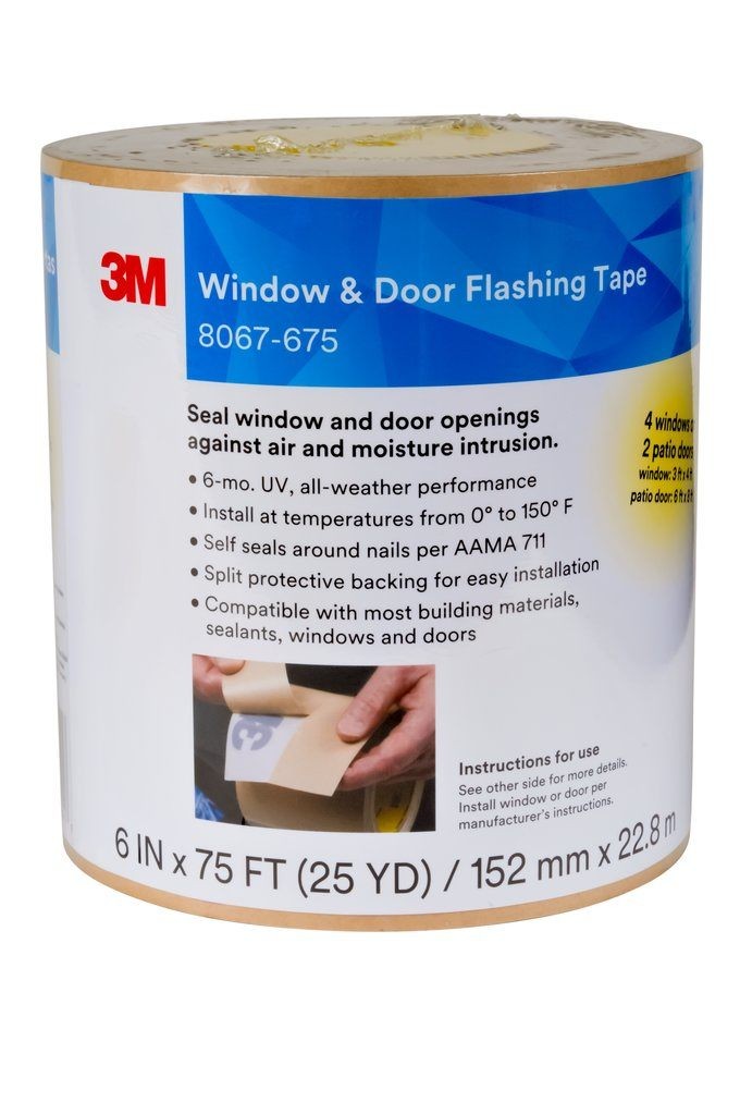 3M™ All Weather Flashing Tape, 8067, tan, 6 in x 75 ft, slit liner