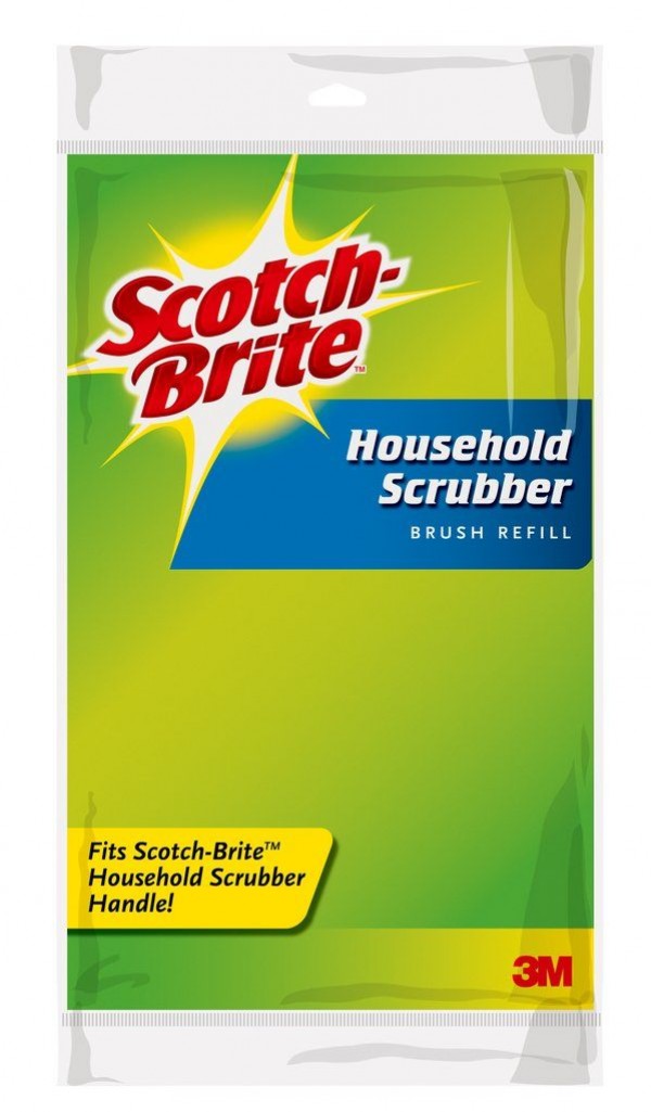 Scotch-Brite® Household Scrubber Brush Refill 561, 3.25 in x 6 in 1.75 in, 7/cs, 1/pack