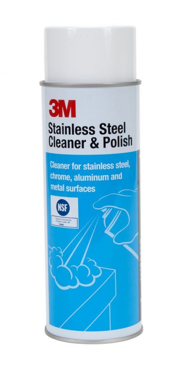 3M™ Stainless Steel Cleaner and Polish, 21 oz Aerosol, 12/case