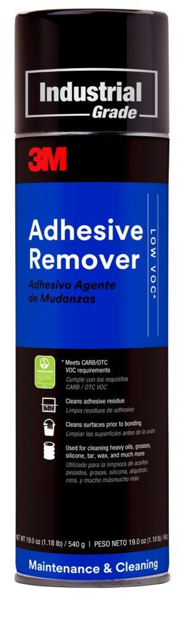 3M™ Adhesive Remover - Low VOC <20% Clear, Net Wt 18.7 oz, 12 cans per case