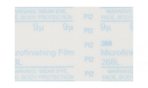 3M™ Microfinishing PSA Film Type D Disc 268L, 10 in x NH 9 Micron, 100 per case