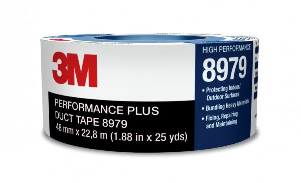 3M™ Performance Plus Duct Tape 8979 Slate Blue, 96 mm x 54.8 m 12.1 mil, 12 per case