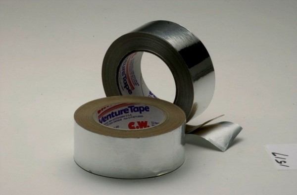 3M™ Venture Tape™ Aluminum Foil Tape 1517CW Natural Aluminum, 72 mm x 27.4 m, 16 per case