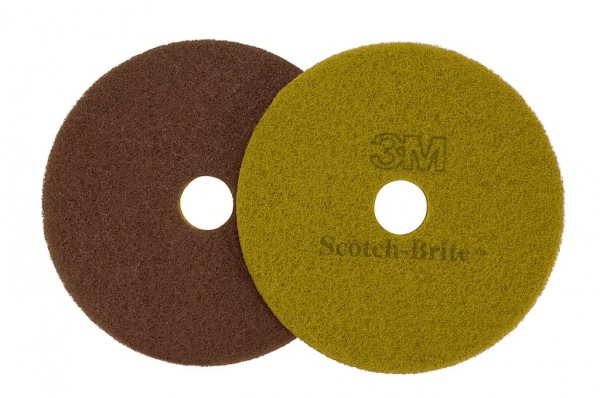 Scotch-Brite™ Sienna Diamond Floor Pad Plus, 8 in, 10/case