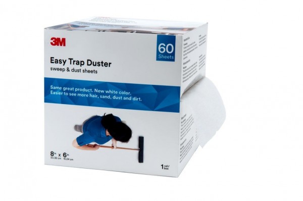 3M™ Easy Trap™ sweep & dust sheets; 8 in x 6 in Sheets; 60 Sheets/Roll; 8 Rolls/Case