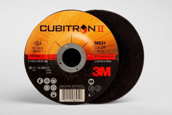 3M™ Cubitron™ II Cut-Off Wheel 66531, T27 4.5in x .045in x 7/8in, 25 per inner, 50 per case
