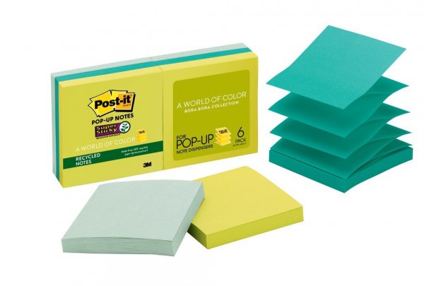 Post-it® Super Sticky Pop-up Notes R330-6SST, 3x3