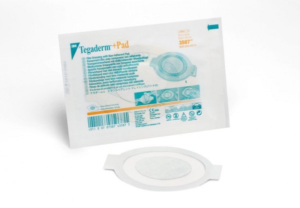 3M™ Tegaderm™ +Pad Film Dressing with Non-Adherent Pad 3587