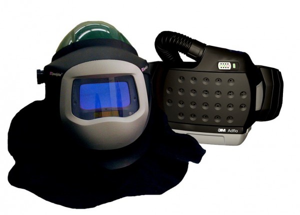 3M™ Adflo™ PAPR with 3M™ L-905SG Welding Helmet 34-0905-SGX, Li Ion Batt, Welding Shield, Wideview Face Shield, ADF 9100X, 1 EA/Case