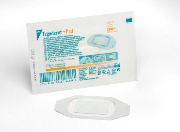 3M™ Tegaderm™ +Pad Film Dressing with Non-Adherent Pad 3582