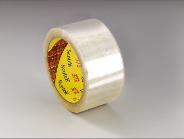 Scotch® Box Sealing Tape 372 Clear, 48 mm x 1500 m, 3 per case Bulk