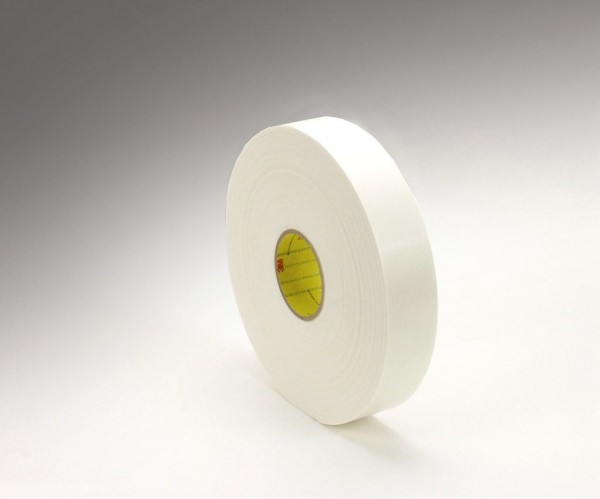 3M™ Double Coated Polyethylene Foam Tape 4466 White, 1/2 in x 36 yd 1/16 in, 18 per case Bulk