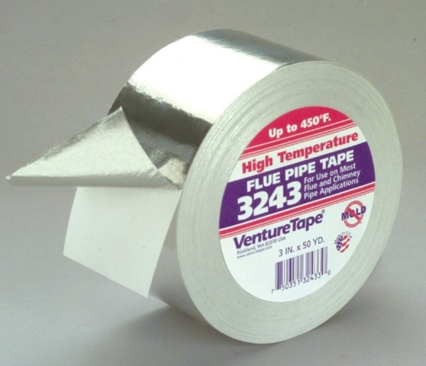 3M™ Venture Tape™ High Temperature Aluminum Foil Tape 3243 Natural Aluminum, 30 in x 50 yd, 1 per case