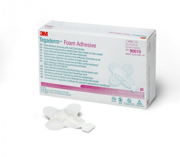 3M™ Tegaderm™ Foam Adhesive Dressing 90615, Mini Wrap