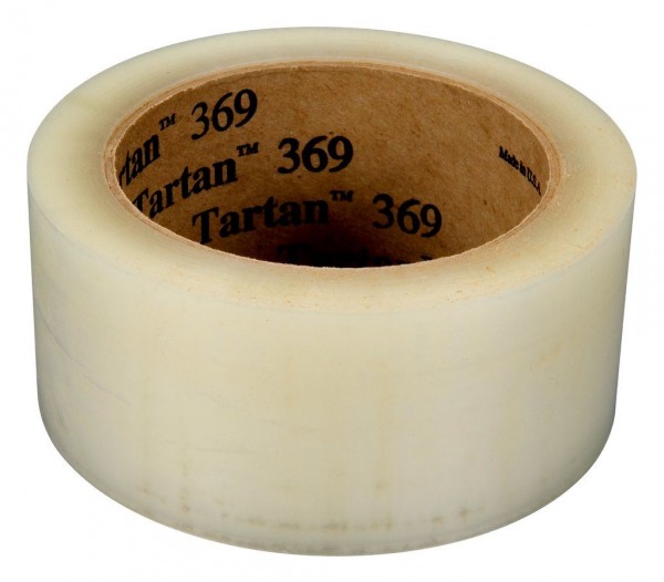 Tartan™ Box Sealing Tape 369 Clear, 48 mm x 50 m, 36 per case Bulk