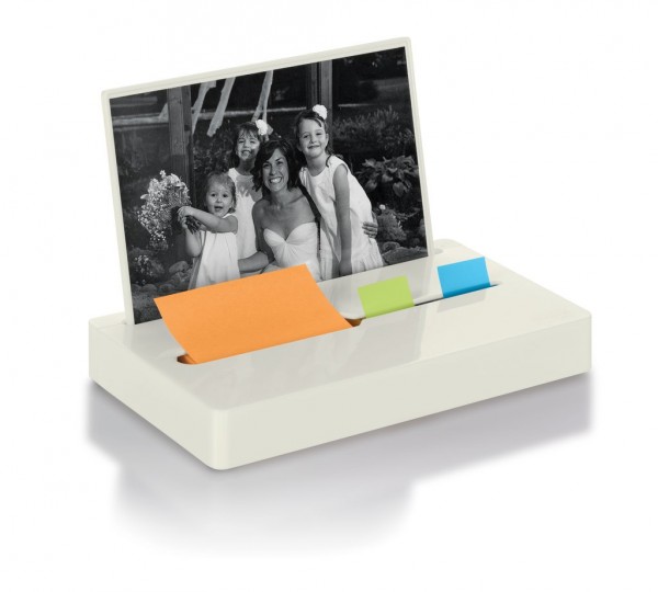 Post-it® Pop-up Note and Flag Dispenser PH-100-WH, with Photo Frame, White