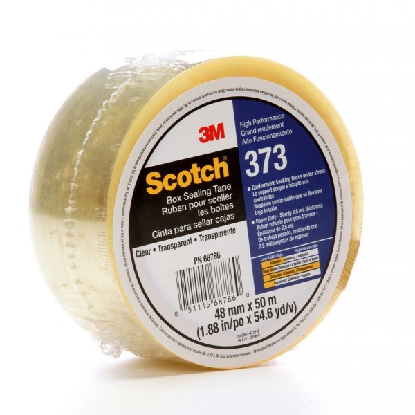 3M™ Scotch® 373 Carton Sealing Tape, 2.5 mil.
