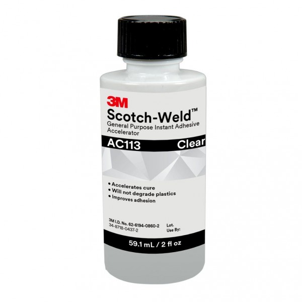 3M™ Scotch-Weld™ Instant Adhesive Accelerator AC113, 2 fl oz/59.1 mL, 10 per case