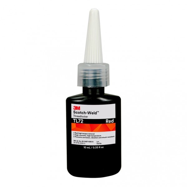 3M™ Scotch-Weld™ Threadlocker TL72, 0.33 fl oz/10 mL Bottle, 10 per case