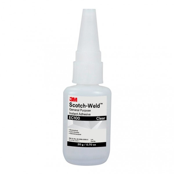 3M™ Scotch-Weld™ General Purpose Instant Adhesive EC100, 20 g btl, 10 per case