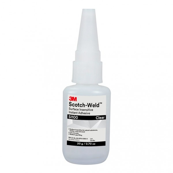 3M™ Scotch-Weld™ Surface Insensitive Instant Adhesive SI100, 0.11 oz/3 g Tube, 100 per case