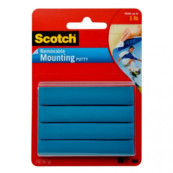 Scotch® Mounting Putty 860B Removable 2 oz., Blue