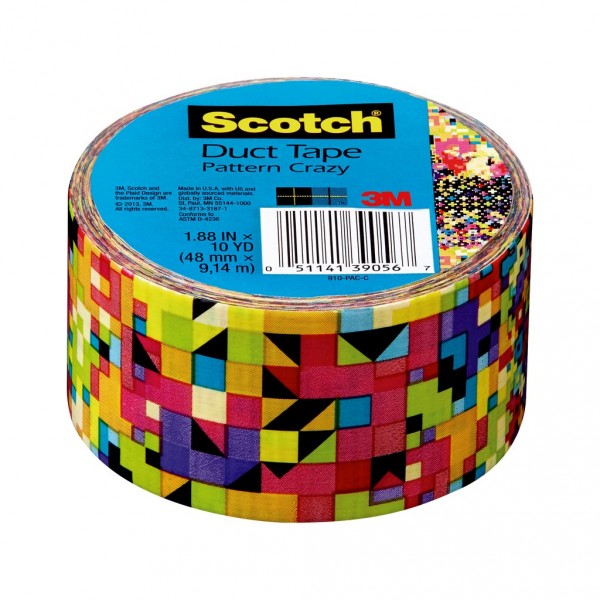 Scotch® Duct Tape 910-PAC-C, 1.88 in x 10 yd (48 mm x 9