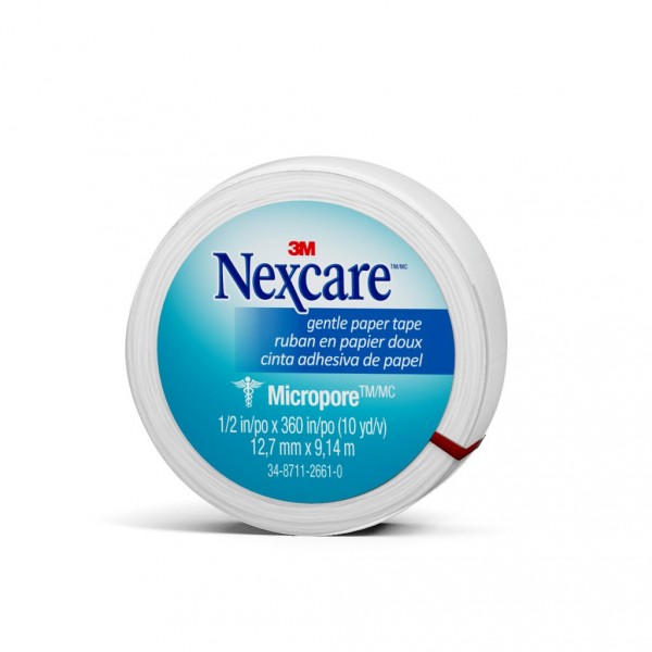 Nexcare™ Micropore™ Paper First Aid Tape, 530-P1/2, 1/2 in x 10 yds, Wrapped