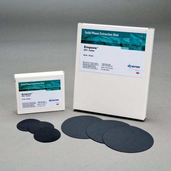 3M™ Empore™ Discs, Model 2272, 47 mm, Carbon Extraction, 20 pack, 3 packs per case
