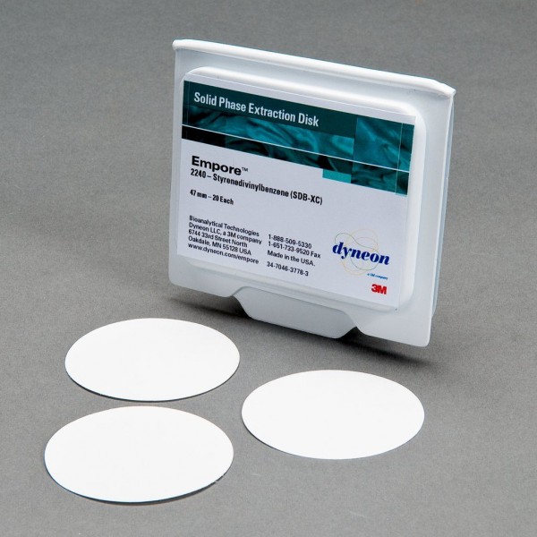3M™ Empore™ Discs, Model 2240, 47 mm, SDB-XC, 20 per pack, 3 packs per case