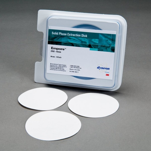 3M™ Empore™ Discs, Model 2352, 90 mm, Environmental Anion-SR,  10 pack, 3 packs per case