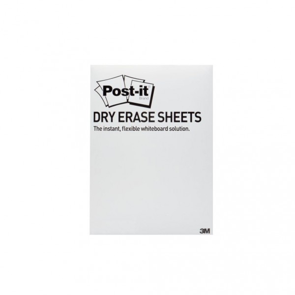 Post-it® Dry Erase Surface DEFPackReg, 7 in x 11.375 in (177 mm x 288 mm)