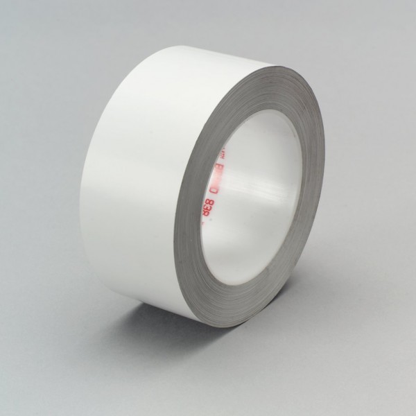 3M™ Weather Resistant Film Tape 838 White, 1 in x 72 yd, 36 per case Bulk