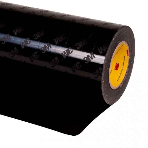 3M™ Polyurethane Protective Tape 8544 Black, PET Liner, 1 in X 36 yds 9 rolls per case