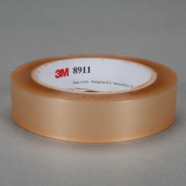 3M™ Polyester Tape 8911 Transparent, 1/2 in x 72 yd, 72 per case