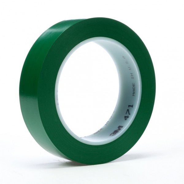 3M™ Vinyl Tape 471 Green, 1/2 in x 36 yd 5.2 mil, 72 per case Bulk