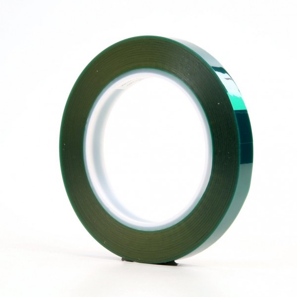 3M™ Polyester Tape 8992 Green, .5 in x 72 yd 3.2 mil, 72 rolls per case Bulk