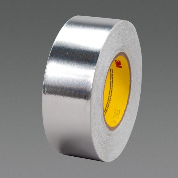 3M™ Conductive Aluminum Foil Tape 3302 Silver, 60 in x 36 yd 3.6 mil, 1 roll per case
