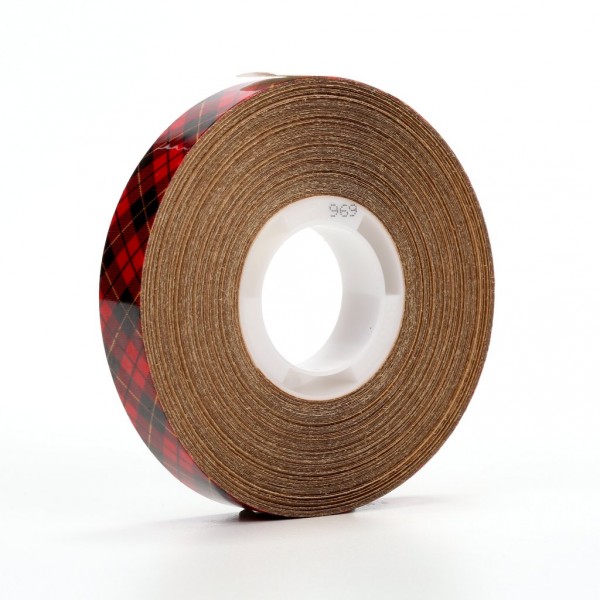 Scotch® ATG Adhesive Transfer Tape 969 Clear, 0.50 x 18 yd 5.0 mil, 12 rolls per inner 6 inners per case