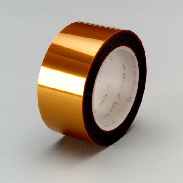 3M™ Linered Low-Static Polyimide Film Tape 5433 Amber, 5 1/2 in x 36 yd 2.7 mil, 2 per case Bulk