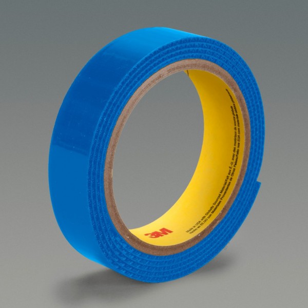 3M™ Fastener SJ3519FR Hook Flame Resistant S020 Electric Blue, 1 in x 50 yd 0.15 in Engaged Thickness, 3 per case Bulk