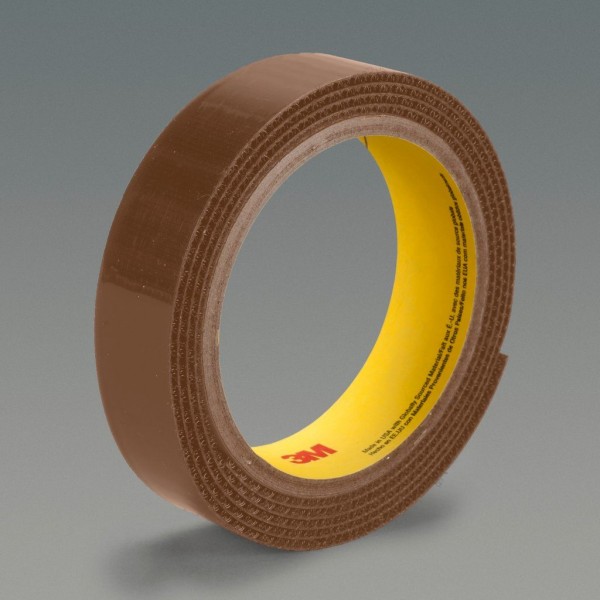 3M™ Fastener SJ3519FR Hook Flame Resistant S028 Cocoa Brown, 1 in x 50 yd 0.15 in Engaged Thickness, 3 per case Bulk