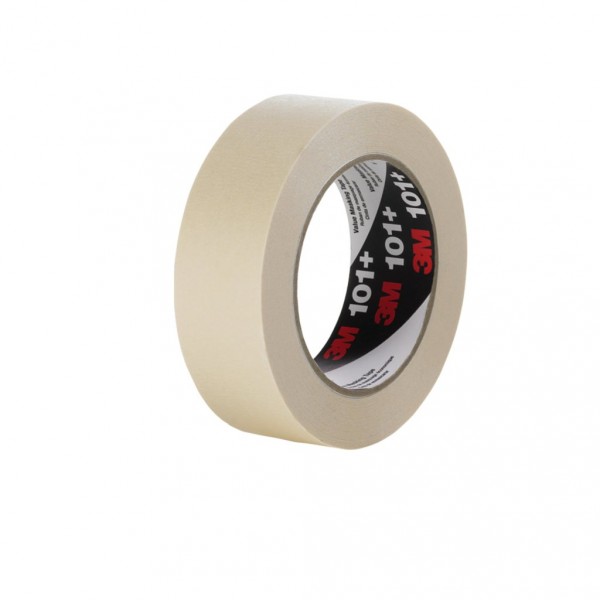 3M™ Value Masking Tape 101+ Tan, 12 mm x 55 m 5.1 mil, 72 per case Bulk