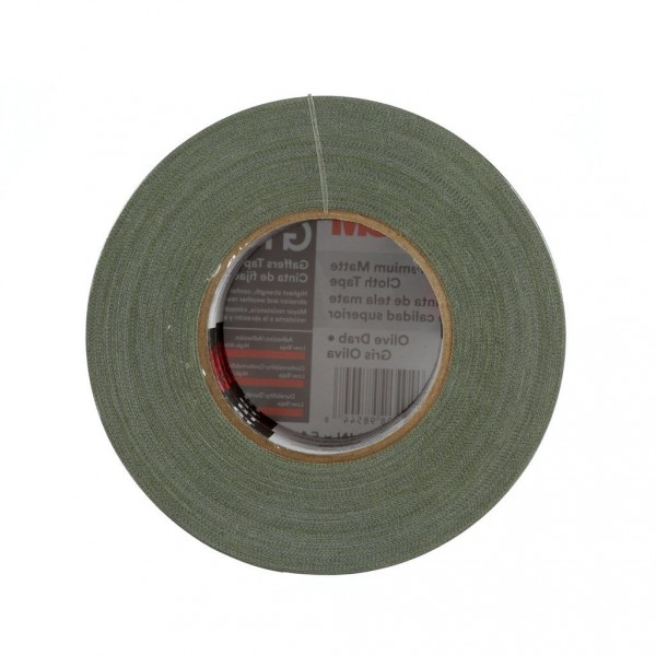 3M™ Premium Matte Cloth (Gaffers) Tape GT3 Olive Drab, 72 mm x 50 m 11 mil, 16 rolls per case
