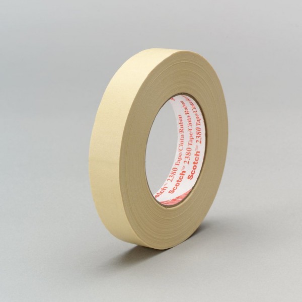 3M™ Performance Masking Tape 2380 Tan, 6 in x 60 yd 7.2 mil, 2 per inner box 9 per case Bulk