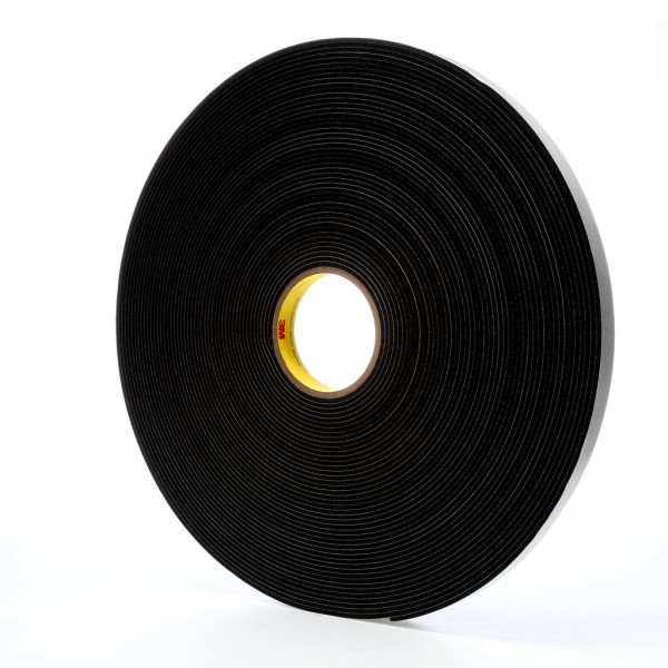 3M™ Vinyl Foam Tape 4508 Black, 3/4 in x 36 yd, 12 per case