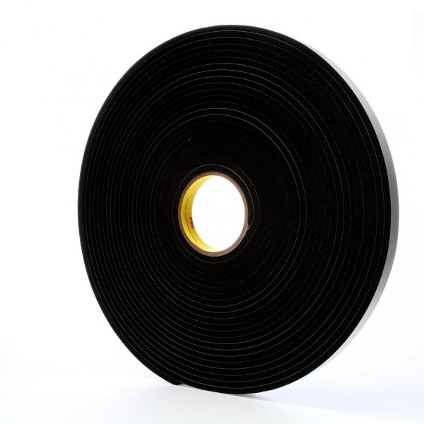 3M™ Vinyl Foam Tape 4504 Black, 3/4 in x 18 yd, 12 per case
